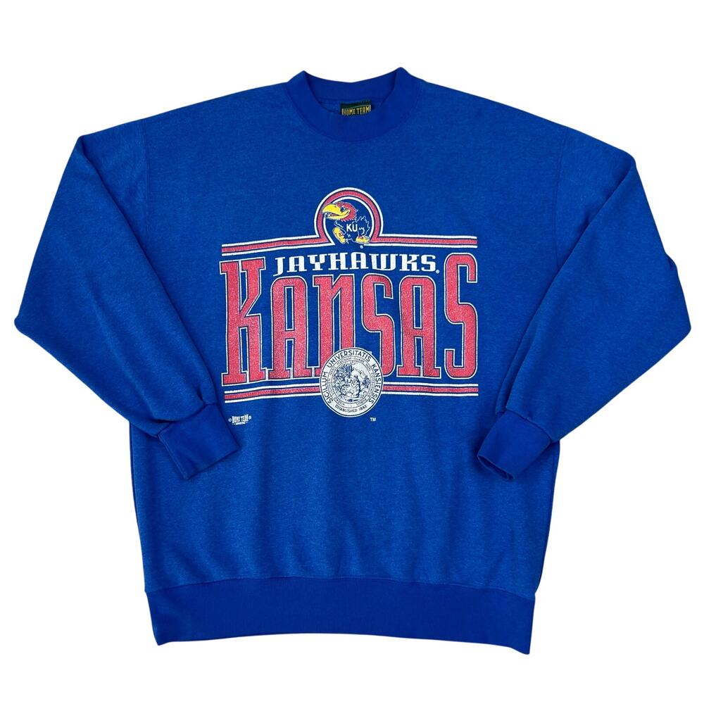 Vintage KU University of Kansas Jayhawks Home Team Advantage Sweatshirt (Sz XL)